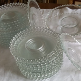 Service assiettes perlées