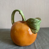Pichet en barbotine évoquant une orange