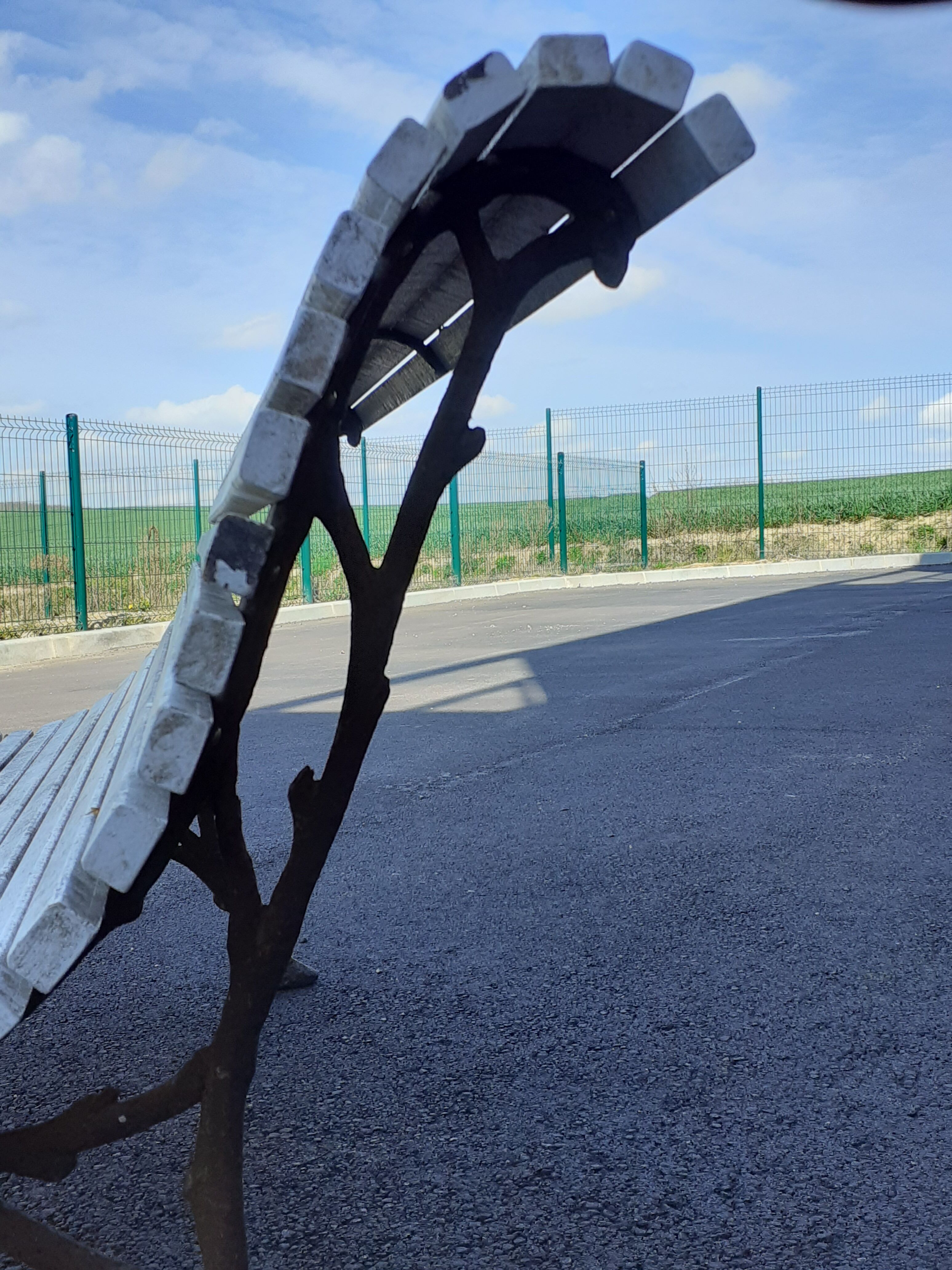 Banc de jardin avec pieds en  fonte