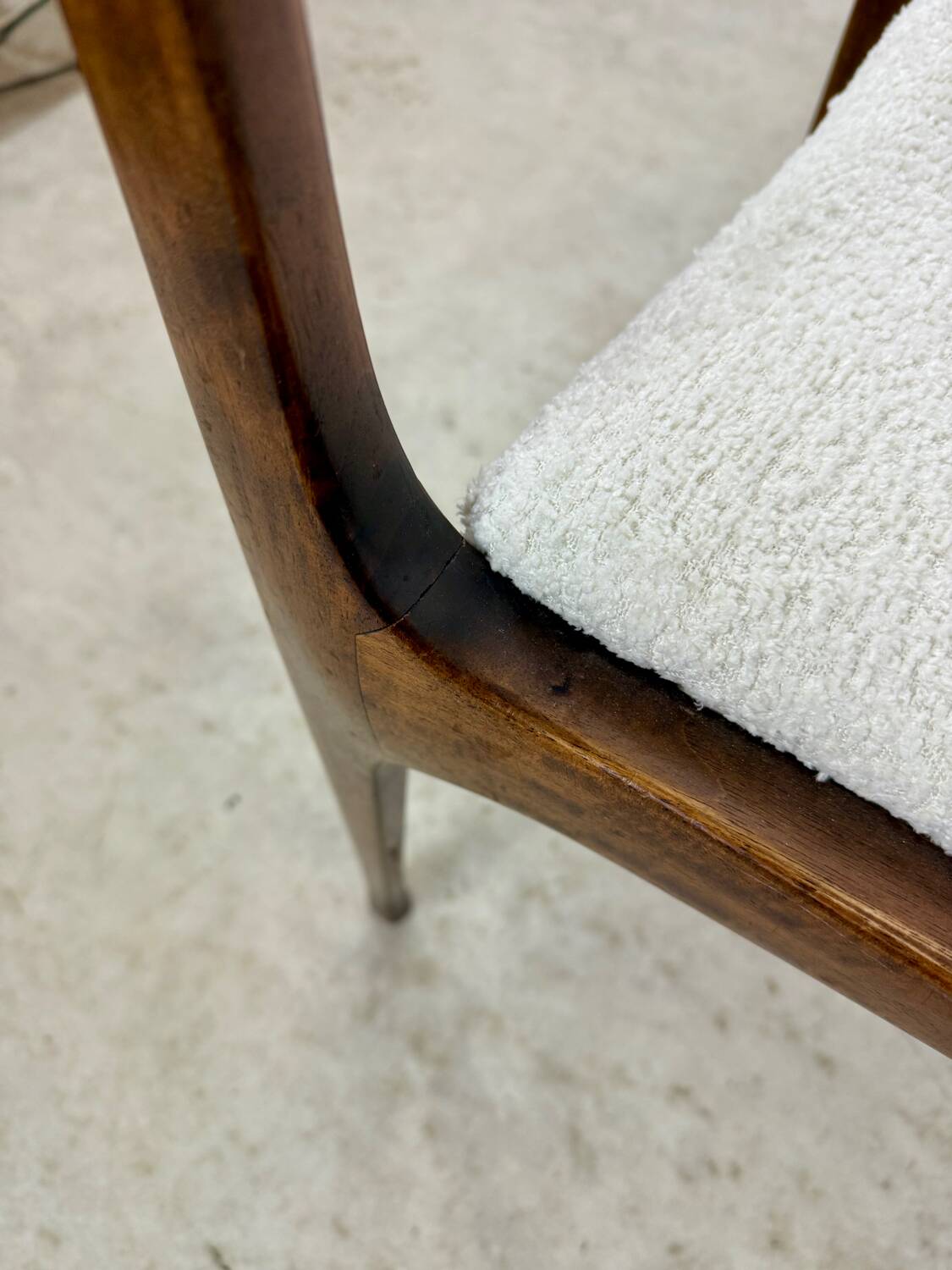 Set of 6 Italian design chairs Carlo de Carlo Cassina model 693 late 50s bouclette