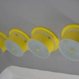 Big Yellow Flush Mount, 1960s, 4 Items Available, Restored