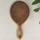 Miroir face à main rotin