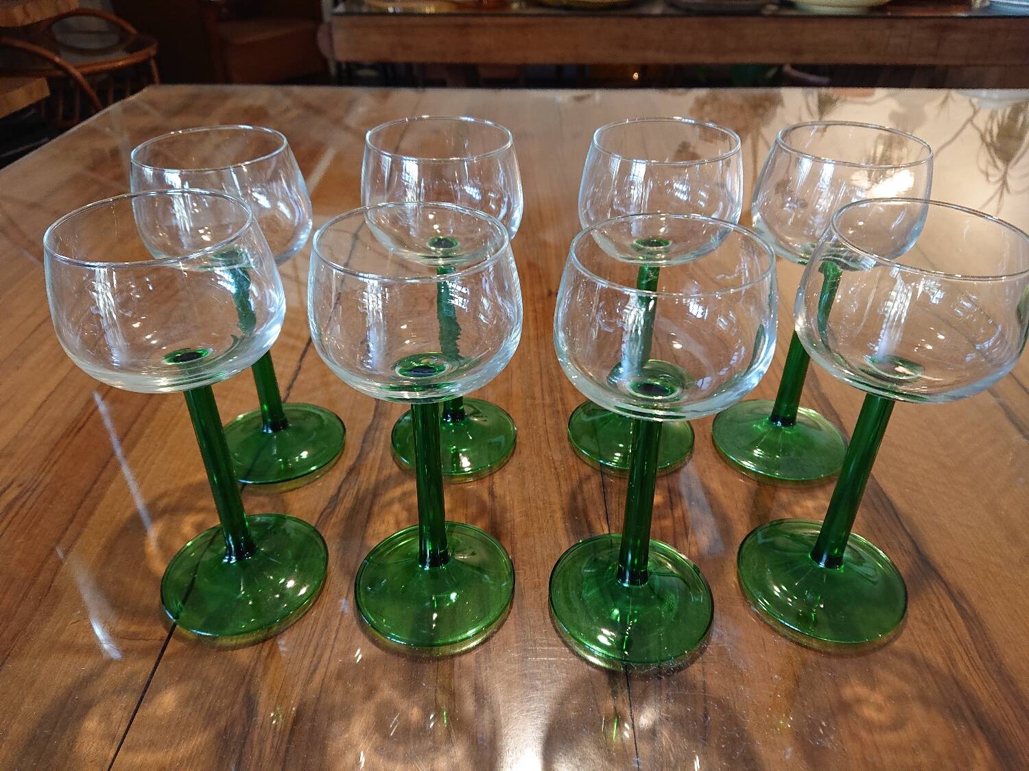 White wine glasses from the 70s