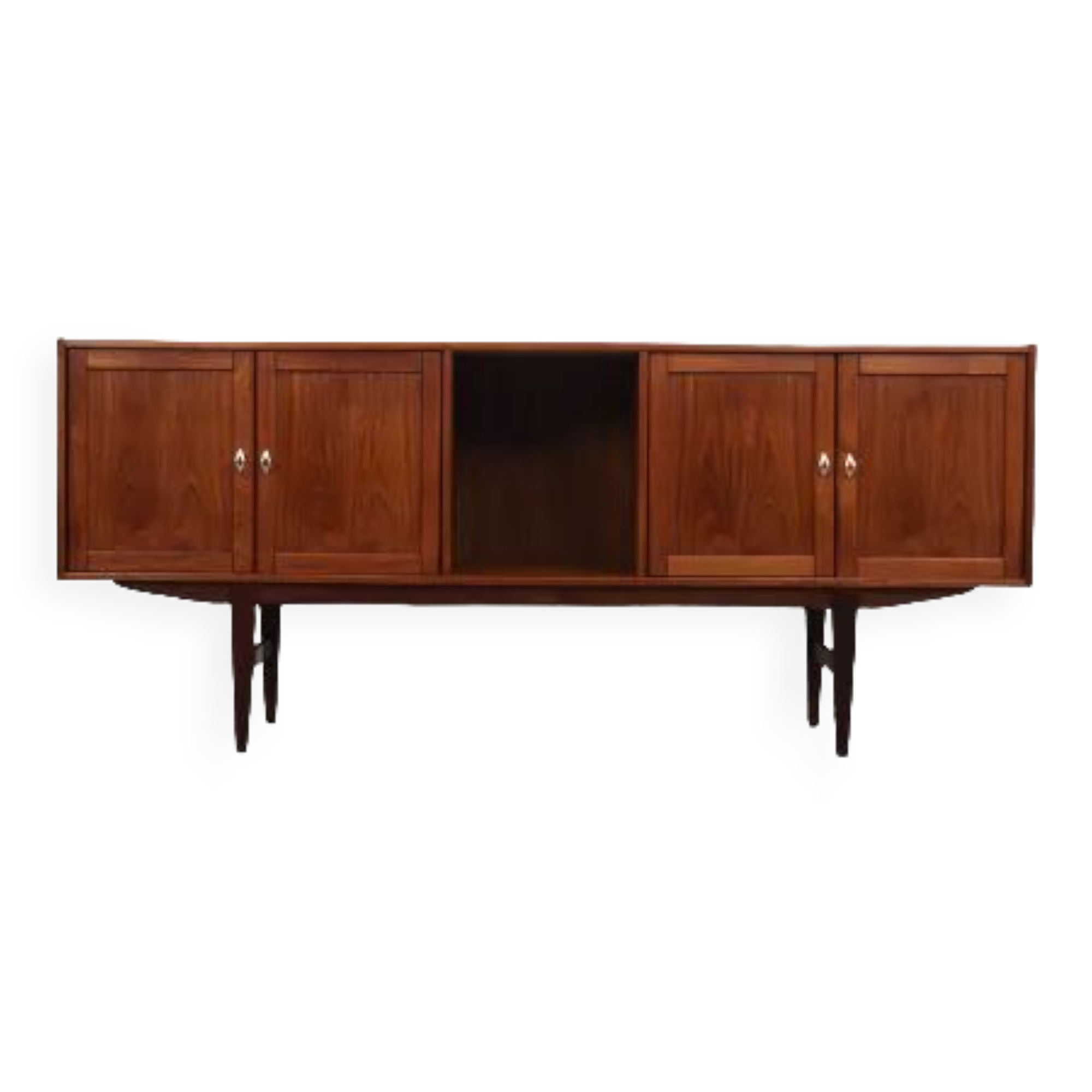 Enfilade en teck, design danois, années 1970, production: Danemark