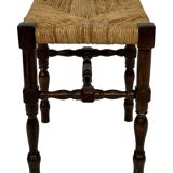 Vintage stool side table design brutalist design 60's oak