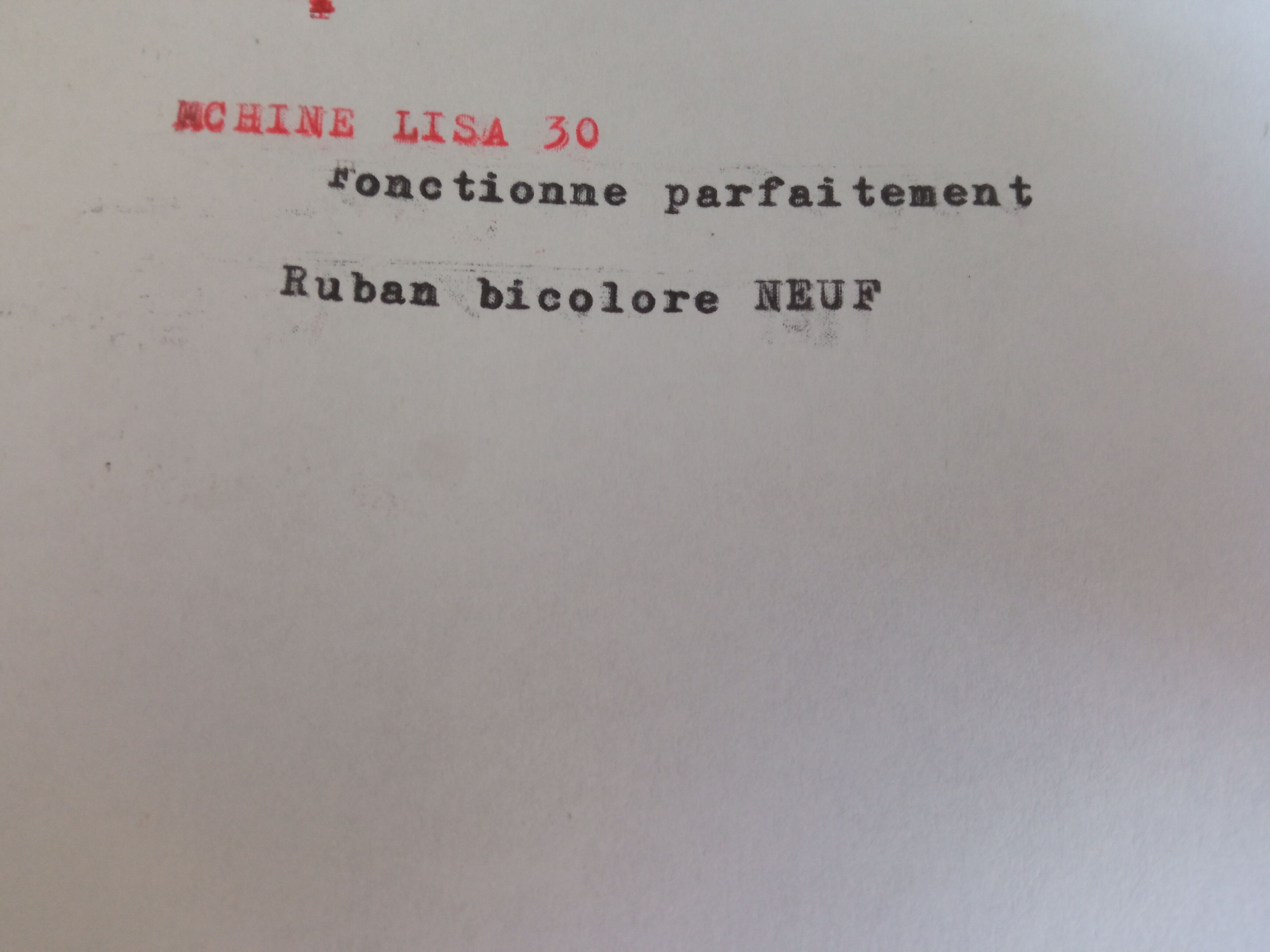 Lisa 30 Antares Pure Vintage Typewriter