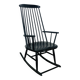 Scandinavian rocking chair in Tapiovaara style, 1960s