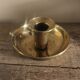 Cave rat brass candle holder