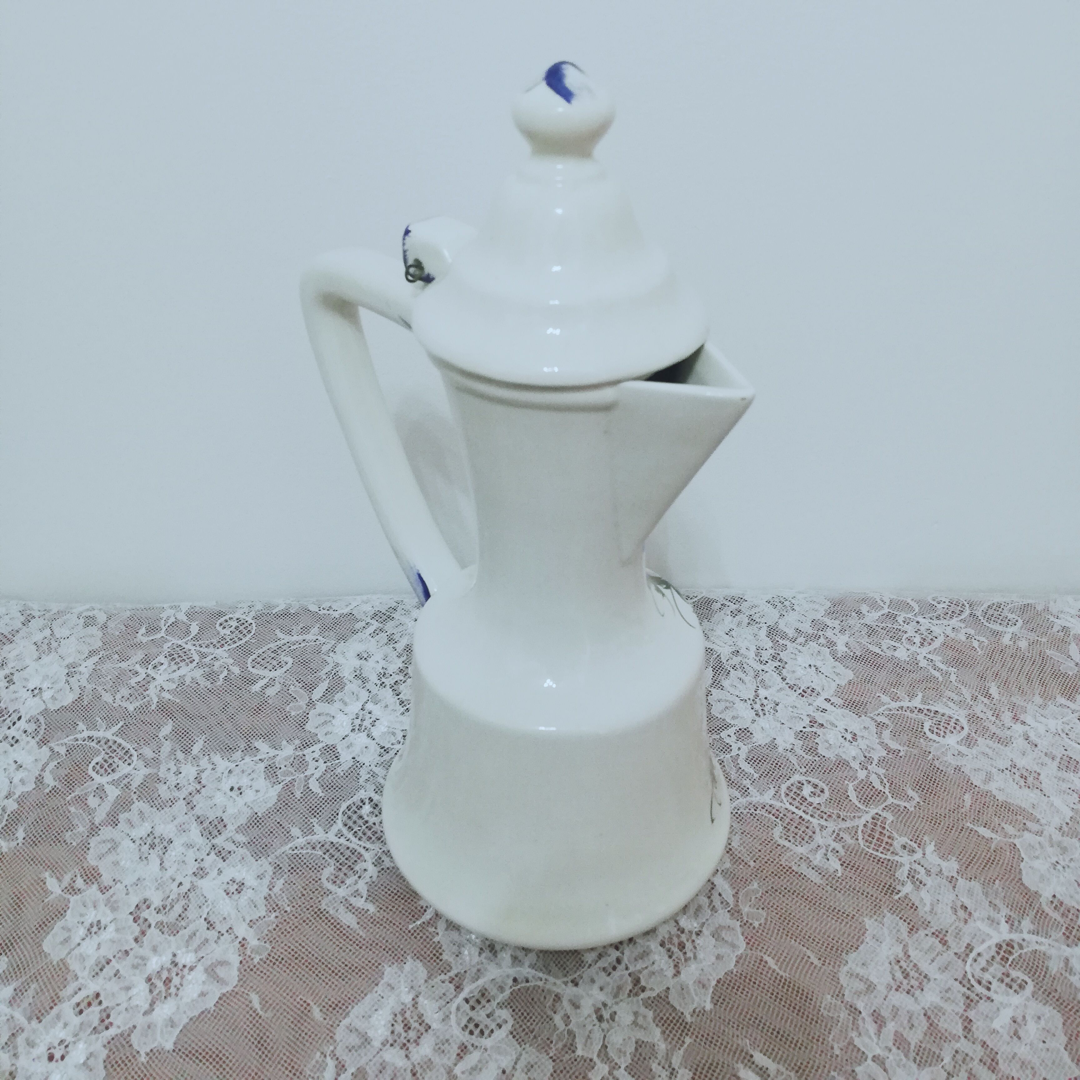 Pitcher vase in Italian earthenware