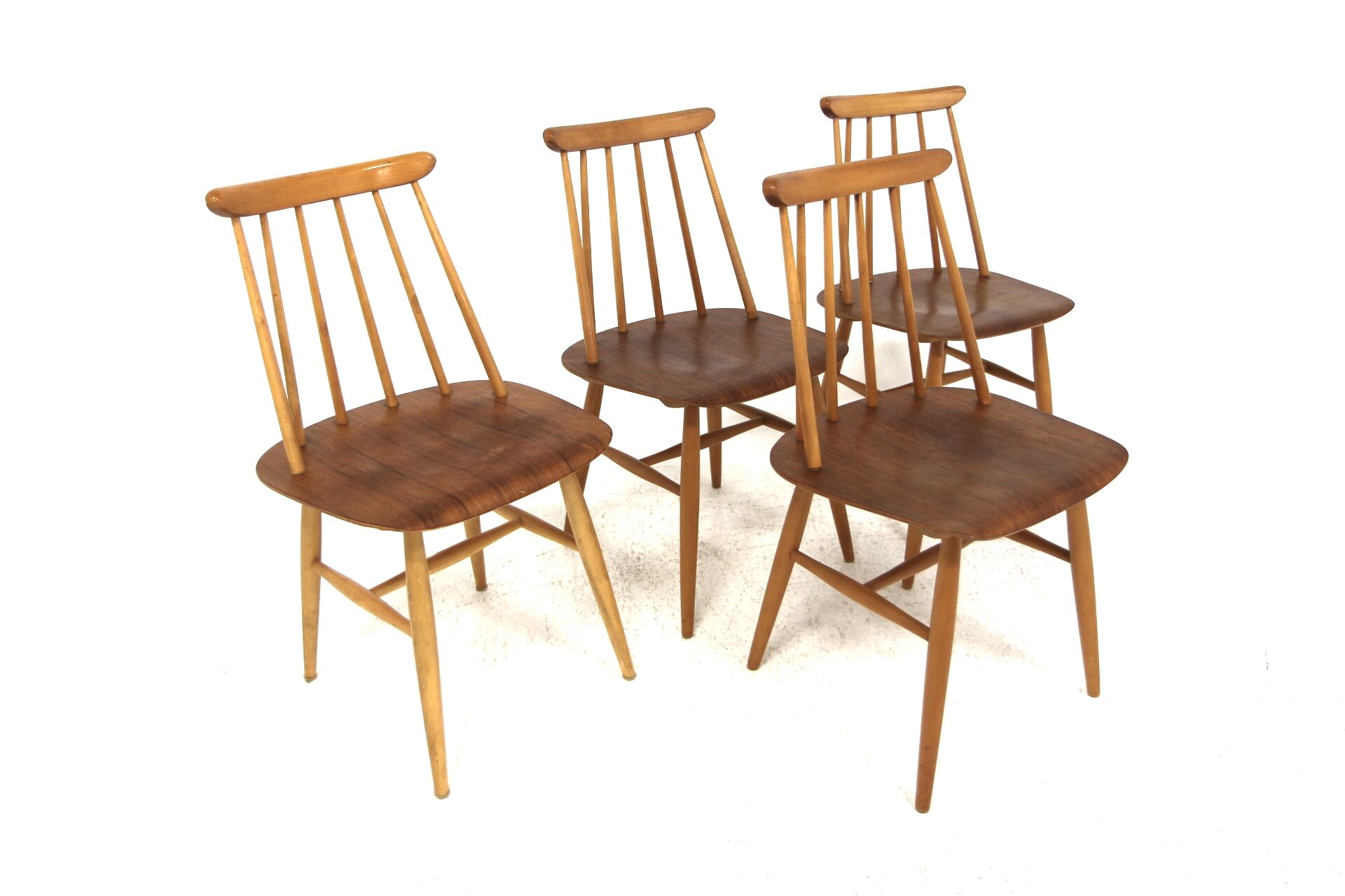 Set of 4 chairs "Fanett" Ilmari Tapiovaara Sweden 1960