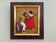 Mid-Century Modern "Mexican Dancers" Swedish Figurative Oil Painting, Framed