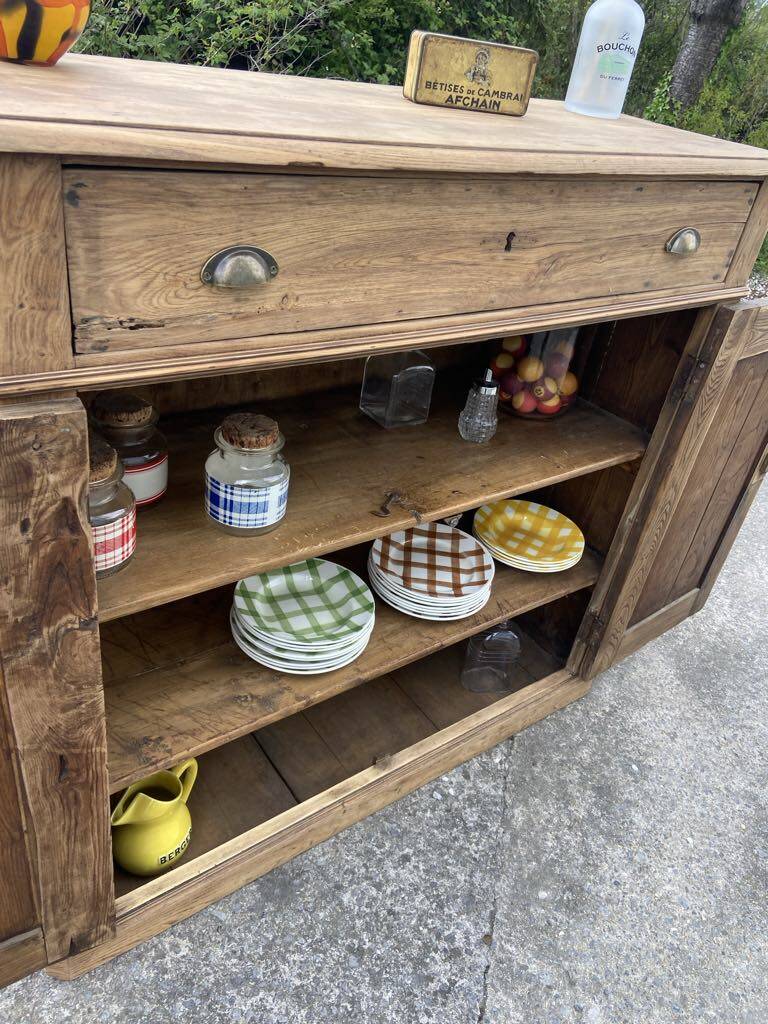 Parisian sideboard in raw wood