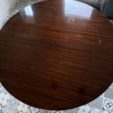 Empire-style table in solid walnut.