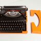 Revised Orange Silver Reed 100 Typewriter and New Ribbon 1977