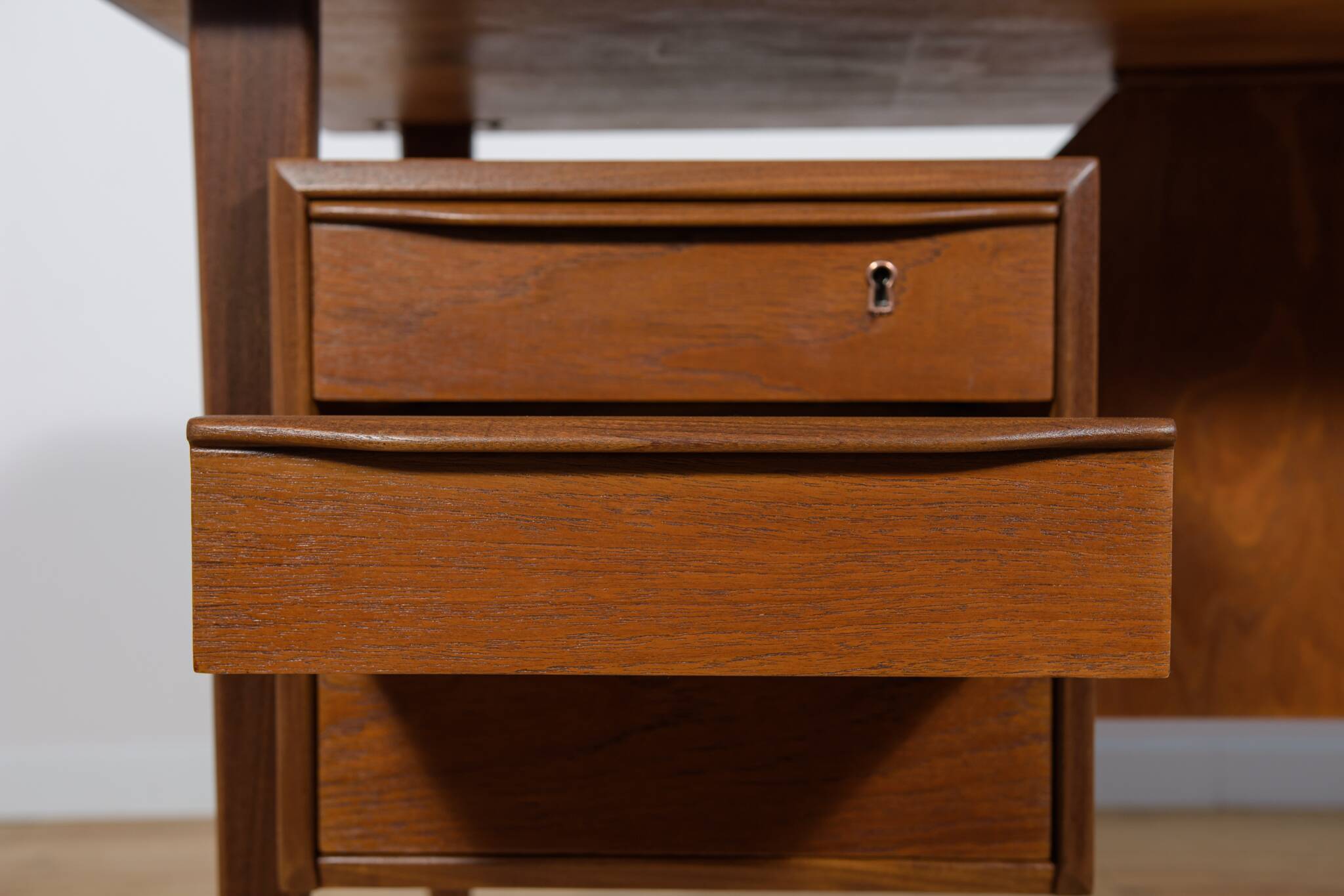 Mid-Century Freestanding Teak Desk by Peter Løvig Nielsen, 1960s