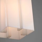 Vintage italian plexiglass tower pendant lamp