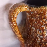 Vintage ceramic amphora vase "Fat Lava" - Honey glazes - 1960s