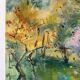 The vegetable garden, oil on canvas signed Lohezic 1974.