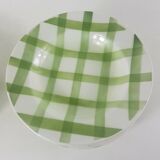 Set of 11 hollow earthenware plates from Moulin des Loups Orchies tablecloth model