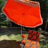 Vintage orange umbrella