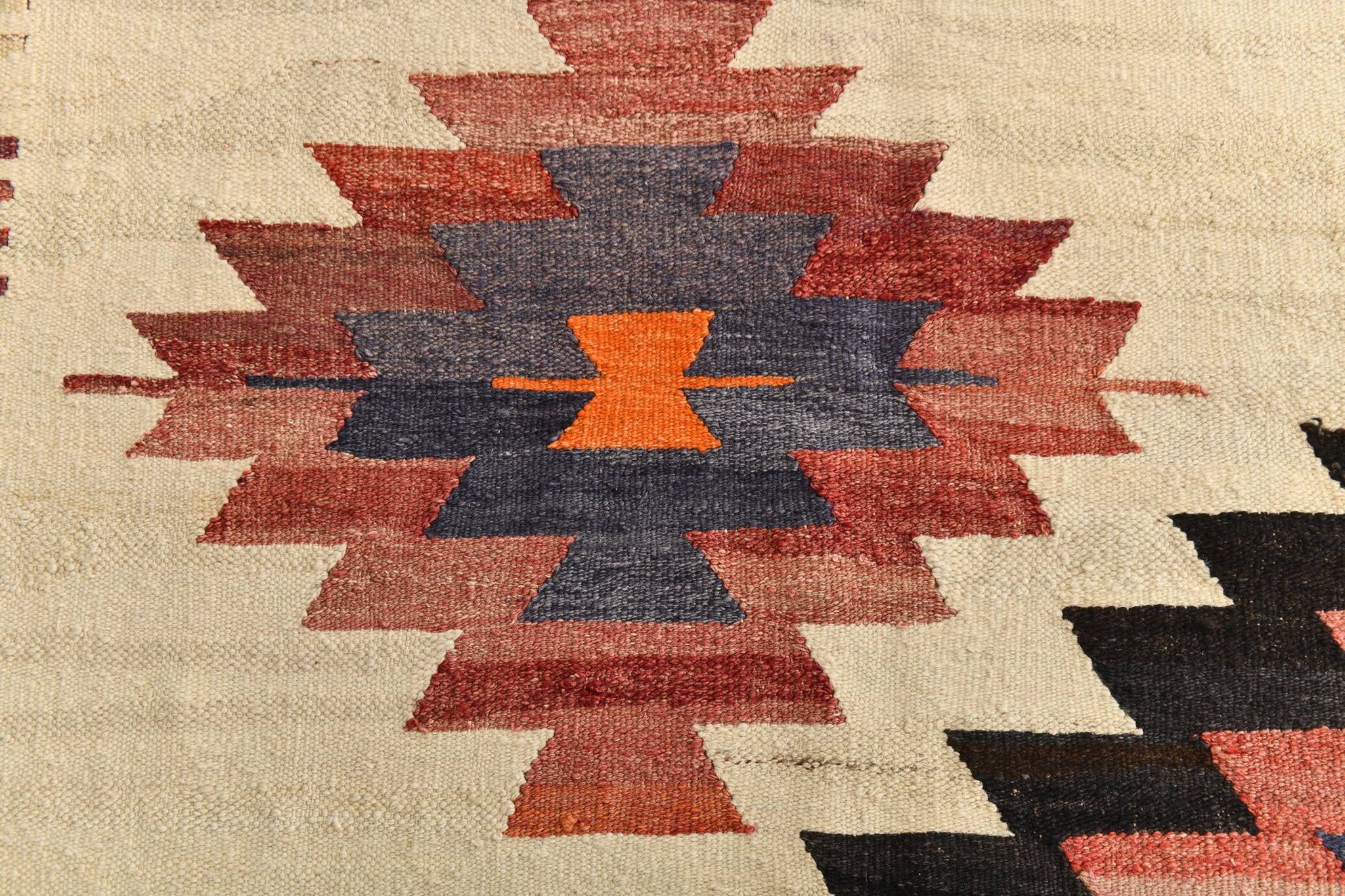 10X13 Soft Colors Rare Large Area Vintage Wool Kilim Rug, 300x389 Cm