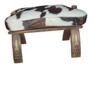 Tabouret peau de vache