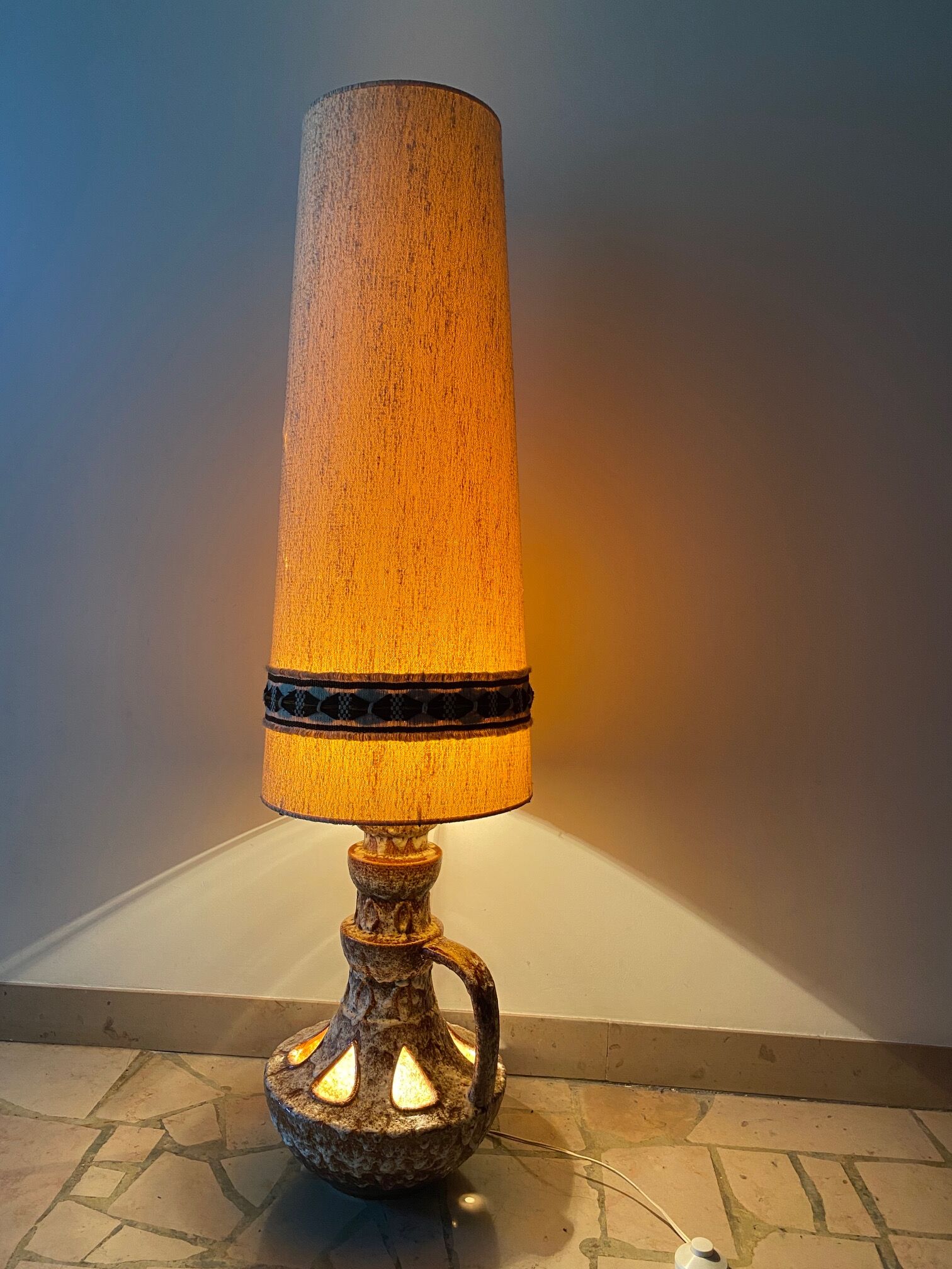 Lampe ceramique année 70 west germany