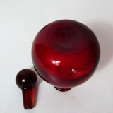 Red blue tinted glass bottles