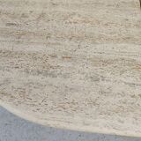 pair of low tables in travertine, Italy 1980s