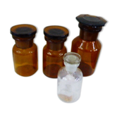 Lot of 4 vials d ' apothecary pharmacy collection