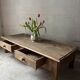 Low farmhouse table