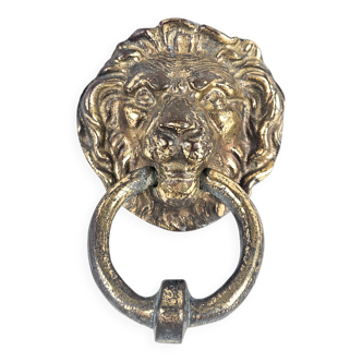Bronze lion door knocker