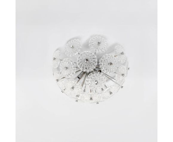 Vintage glass sputnik chandelier