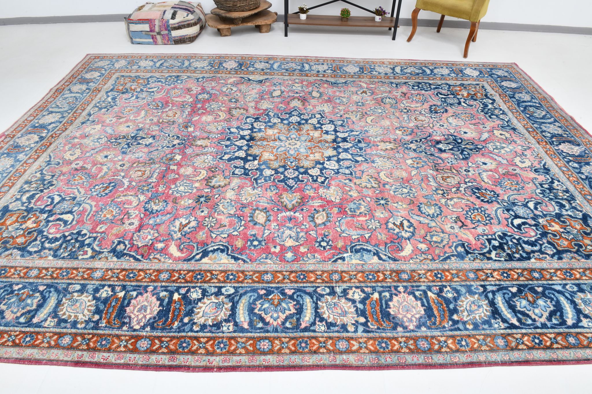 10x13 60s antique large persian rug 307x410cm