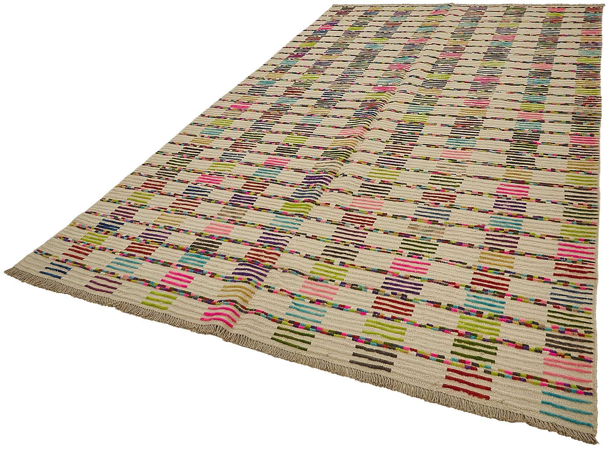 Handwoven Turkish Recycled Boho Rug 215 cm x 348 cm