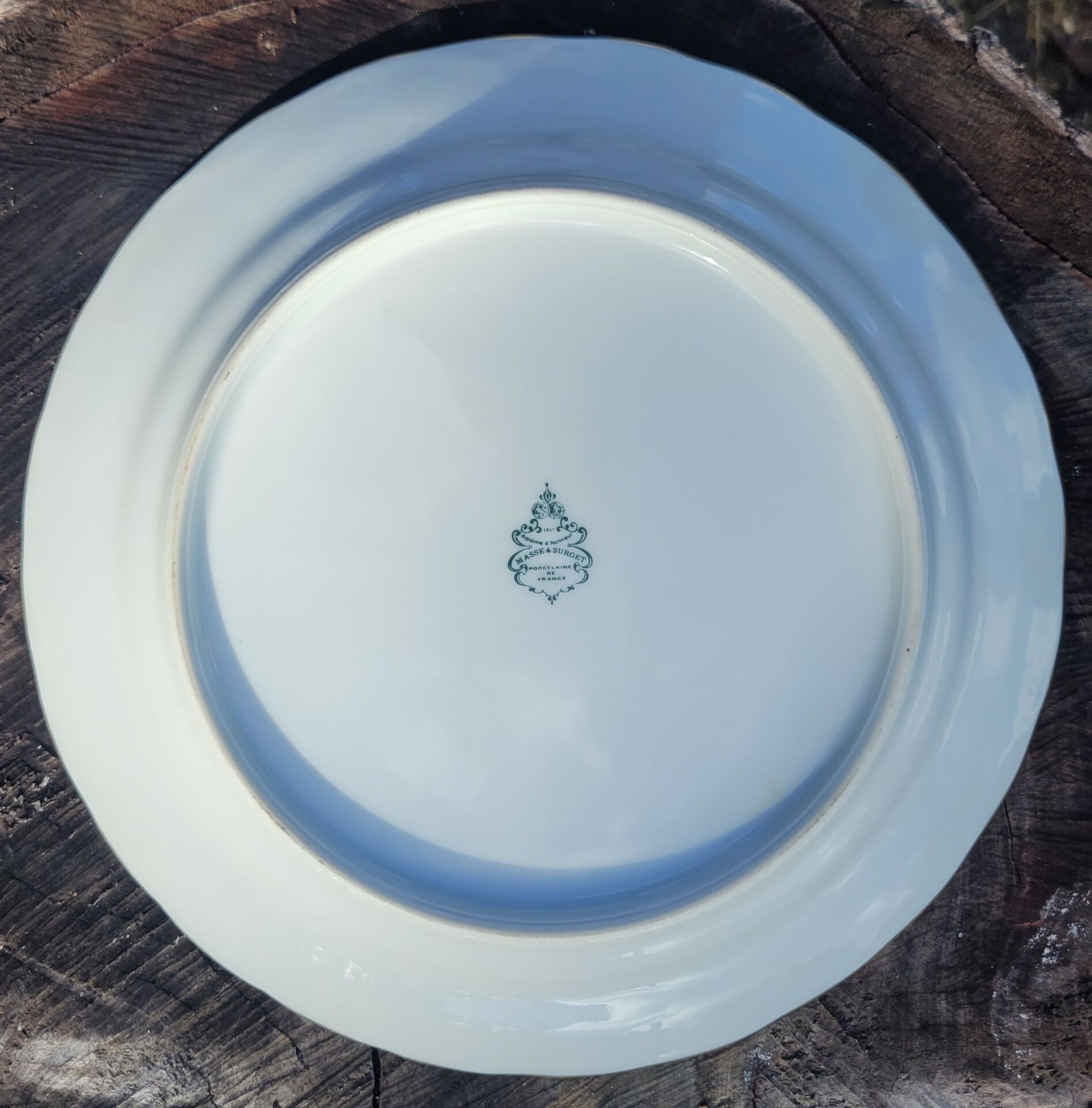 10 porcelain plates Masse & Surget - 1957