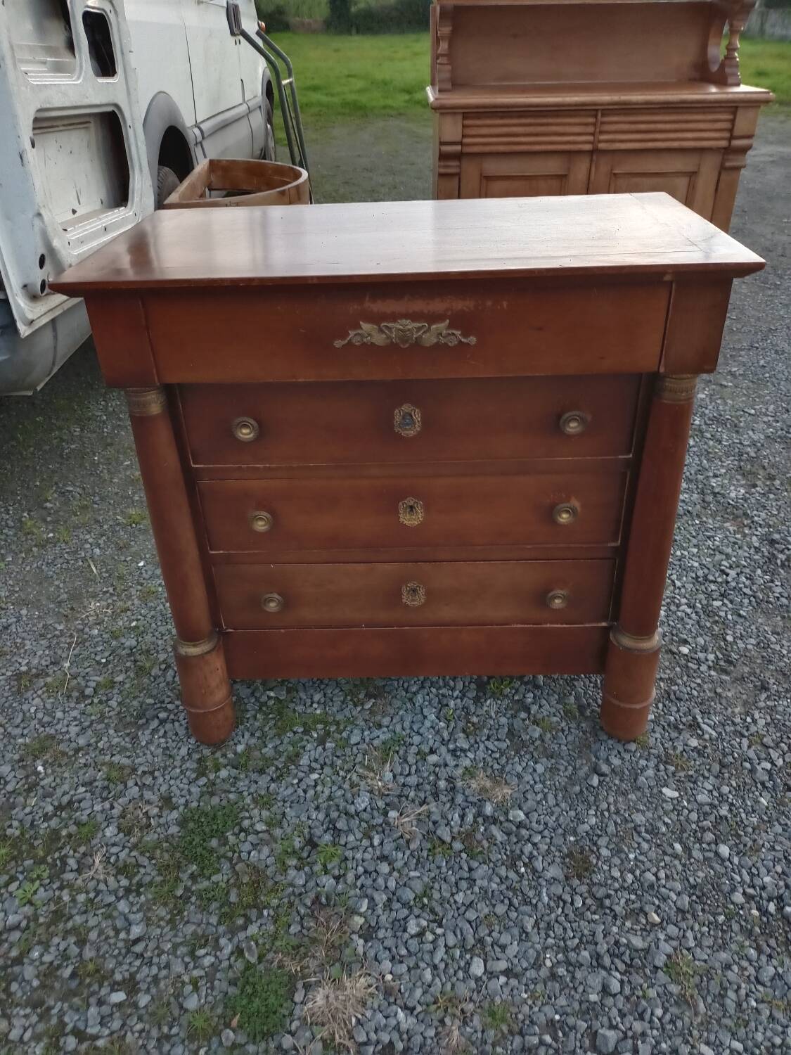 Empire style chest of drawers