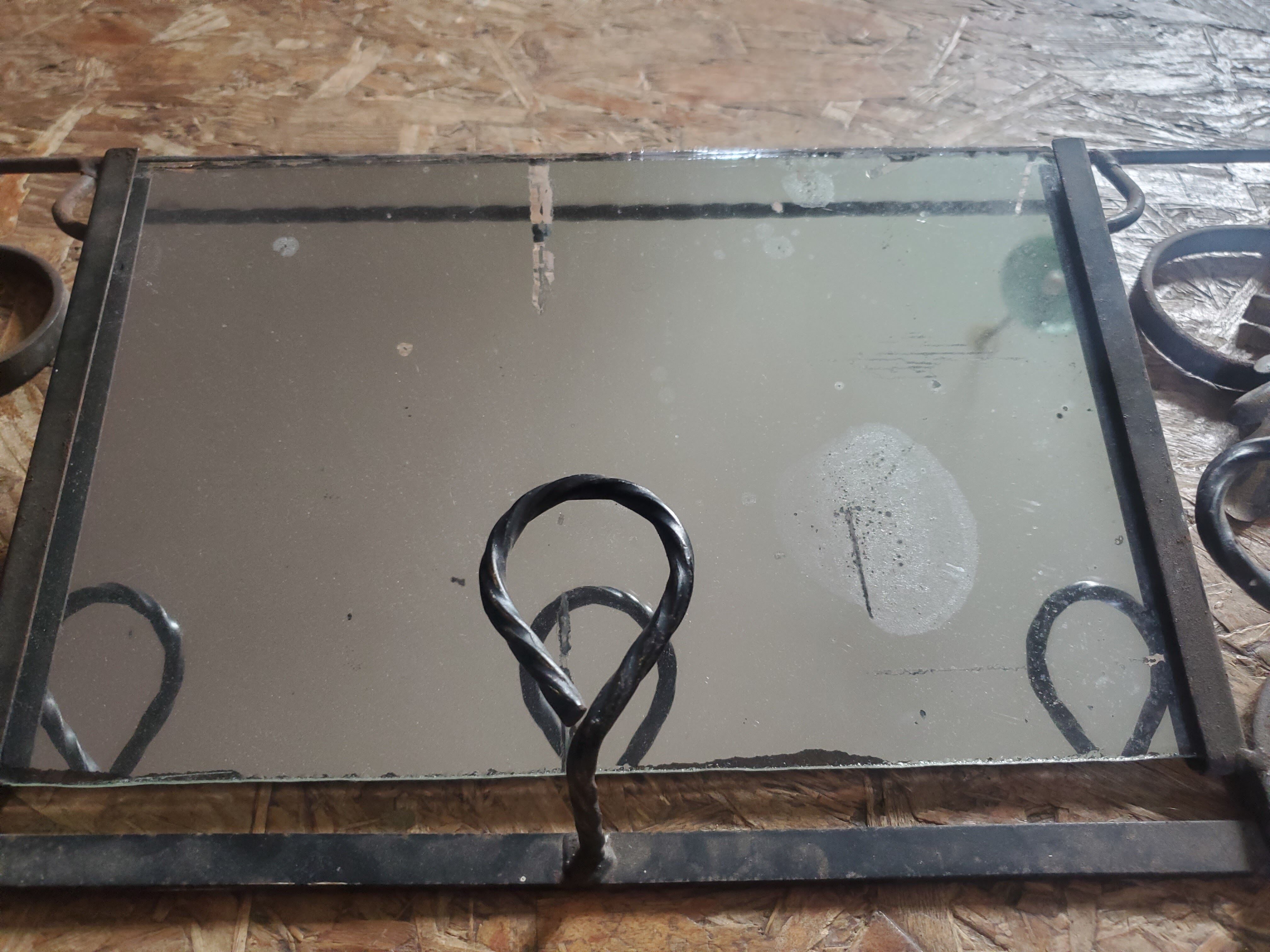 Wrought iron coat rack