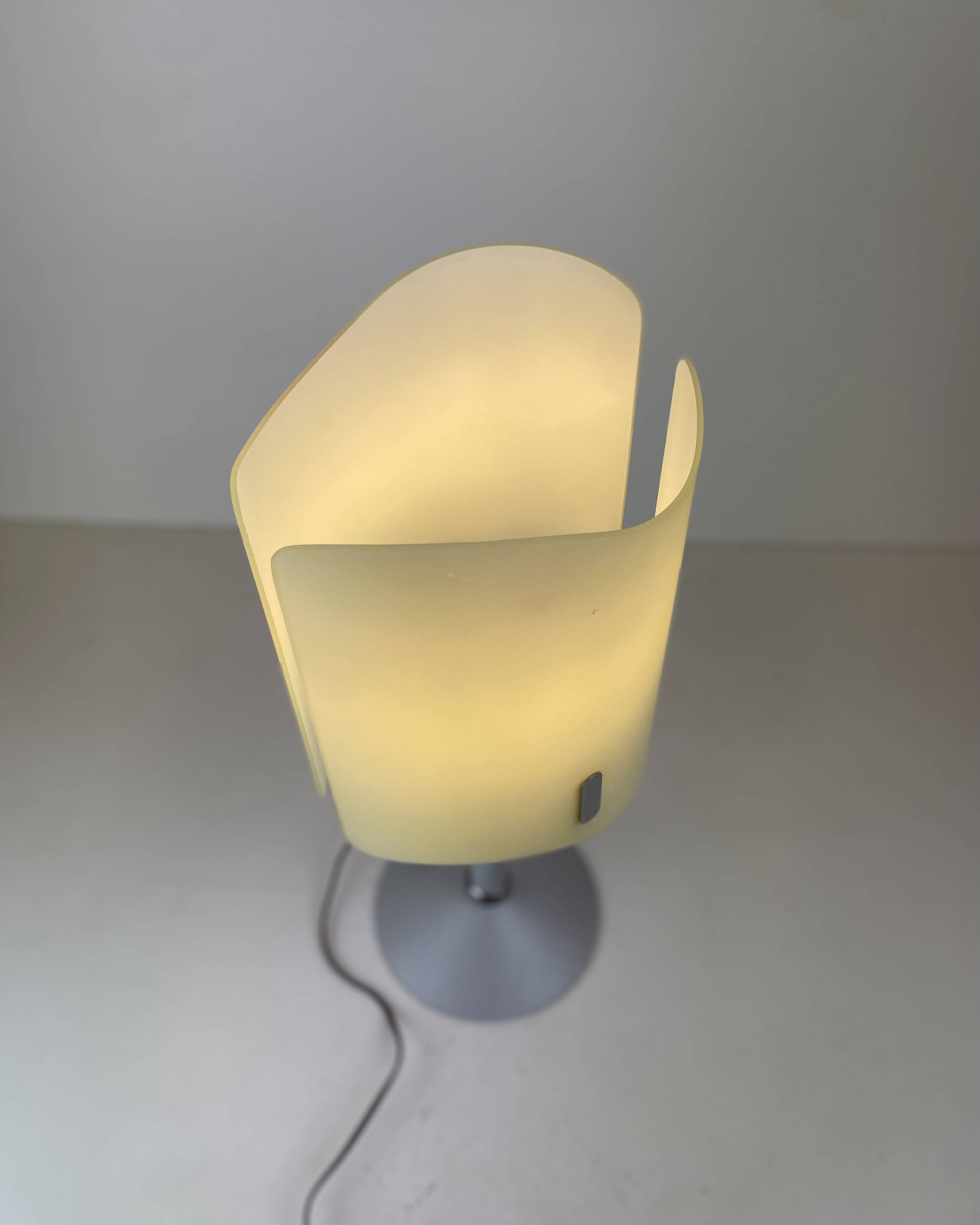 Italian Opaline Table Lamp, 1990s