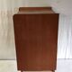 Chest of drawers with 3 drawers in solid wood and rattan decor - 1960s/70s