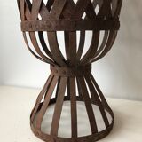 Cache pot Medici in wrought iron riveted Assembly