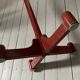 Vintage 80s red coat rack