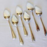 6 silver-plated soup spoons hallmarked by Liberty silversmith, shell motif 2106252