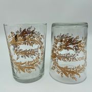 2 glasses napoleon iii love and happiness enhanced gold late xix eme