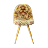 Midcentury Shell Chair By Miroslav Navratil In Original Velvet, Czechoslova