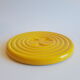 Vintage art deco duck yellow slip coaster