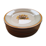 12 flat plates model carny of Creil and Montereau