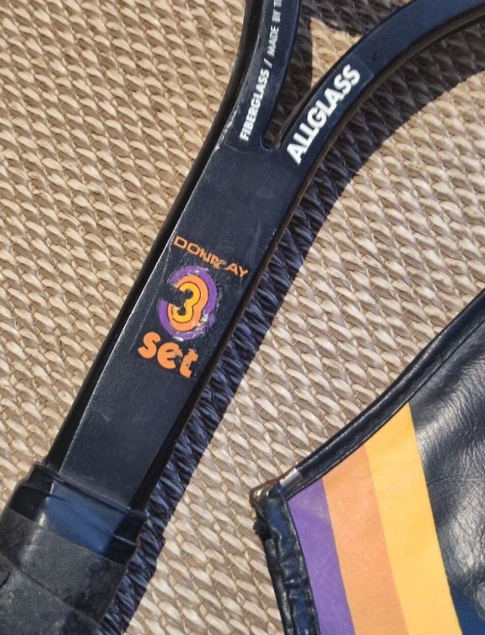 Tennis racket and its vintage cover