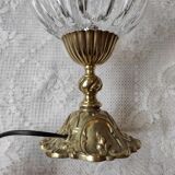 Bronze lamp and globe