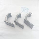 Set of 3 old coat hooks